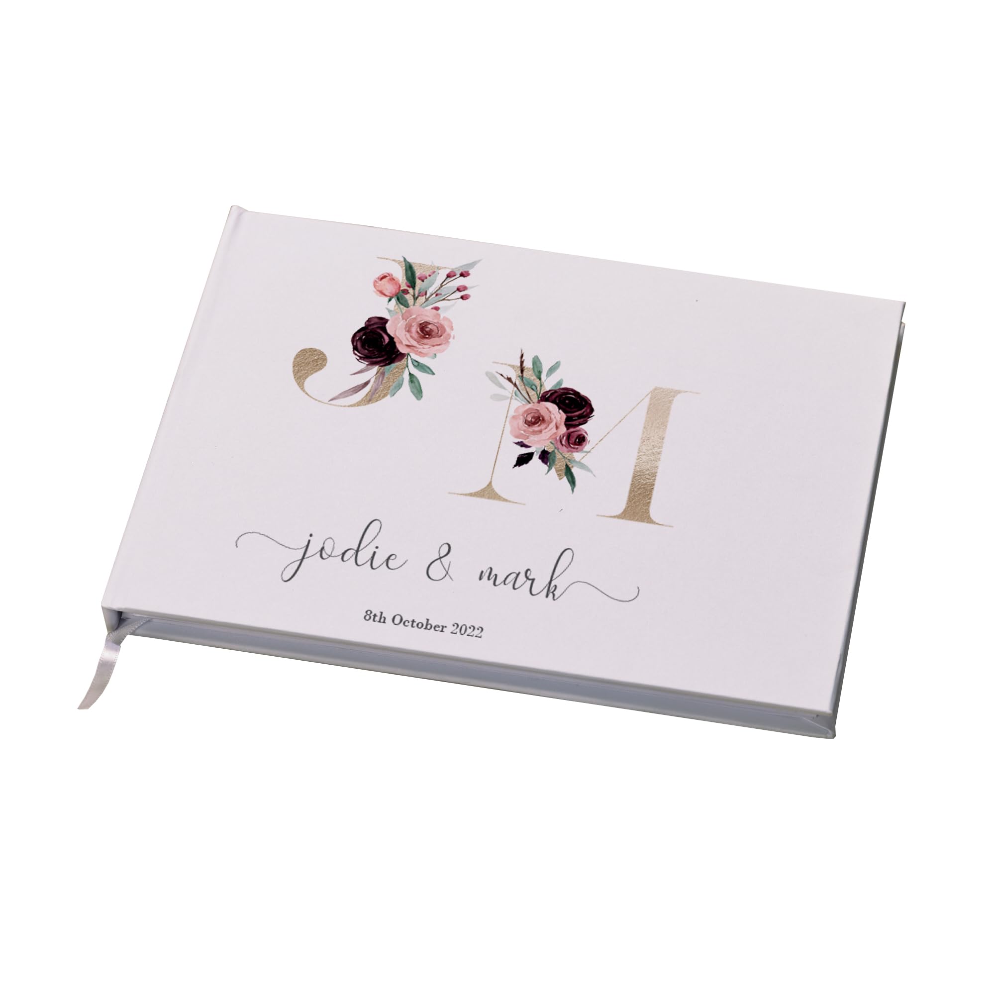 Personalised Initials Wedding Guest Book