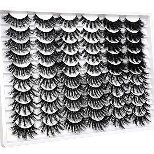 30 Pairs 20Mm False Eyelashes Wholesale 6 Styles Mixed Lashes 8D Fluffy Volume Dramatic Faux Mink Eyelashes Pack #TOP6