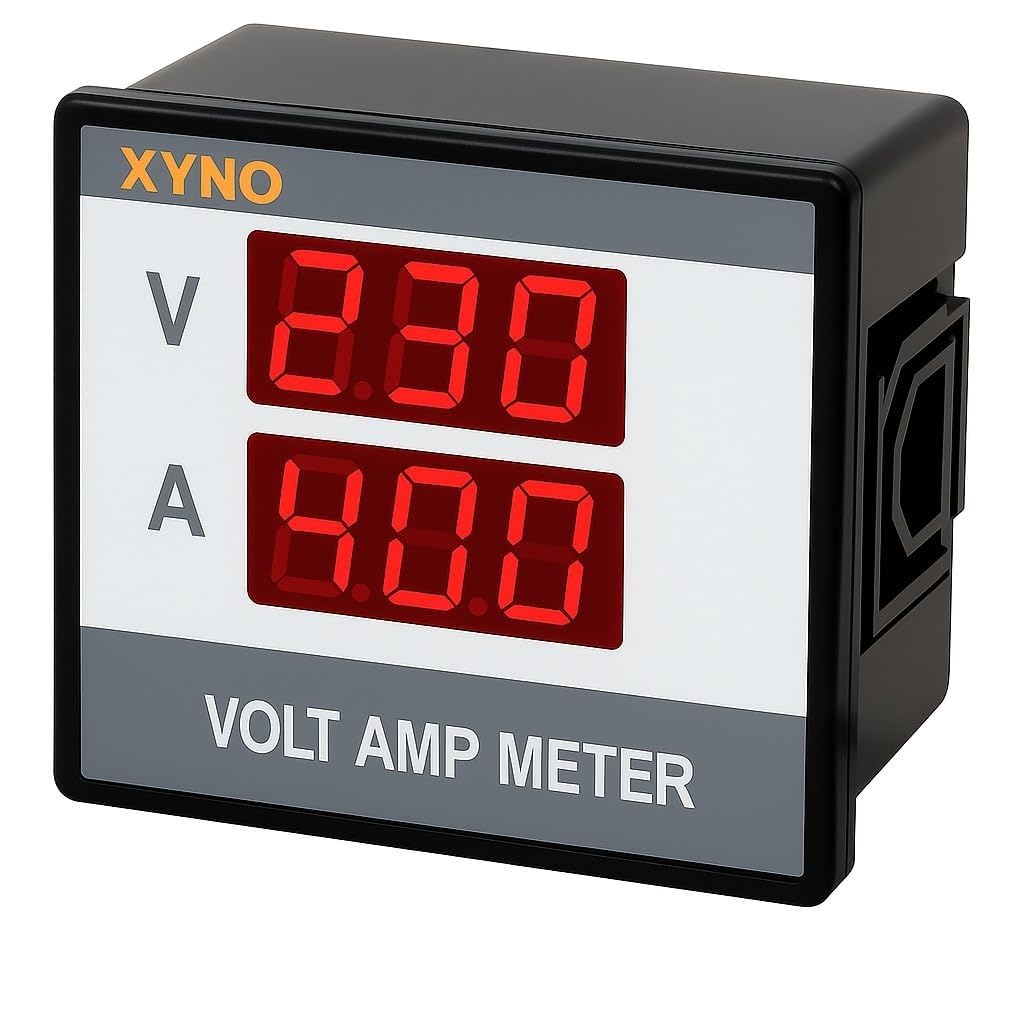 ZENITRAIN Y7-AVA Digital Volt (90-500V AC) And Ampere (1.0-50A AC) Meter Self Powered 72X72MM Specially Designed For Electrical Panel/Submersible Panel, Volt-Amp (1)-image-46