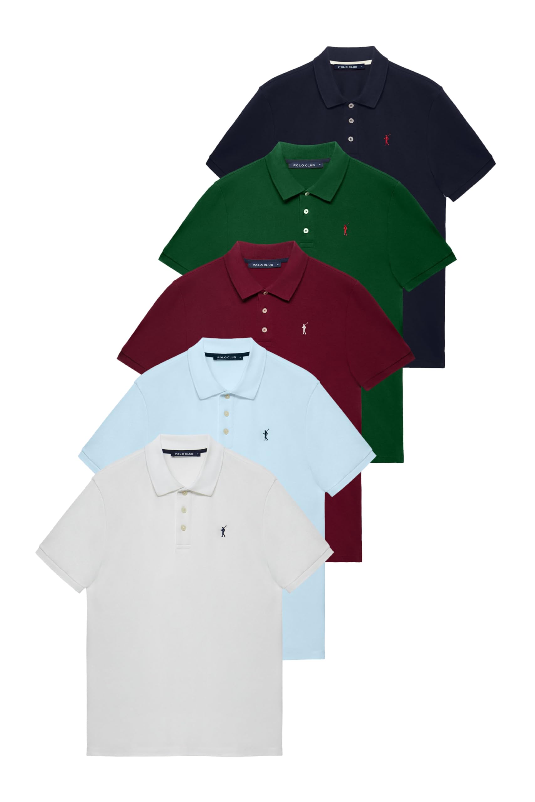 Polo Club Polo Manga Corta Algodón Verano - Poloshirt for Men - Cómodo para Hombre