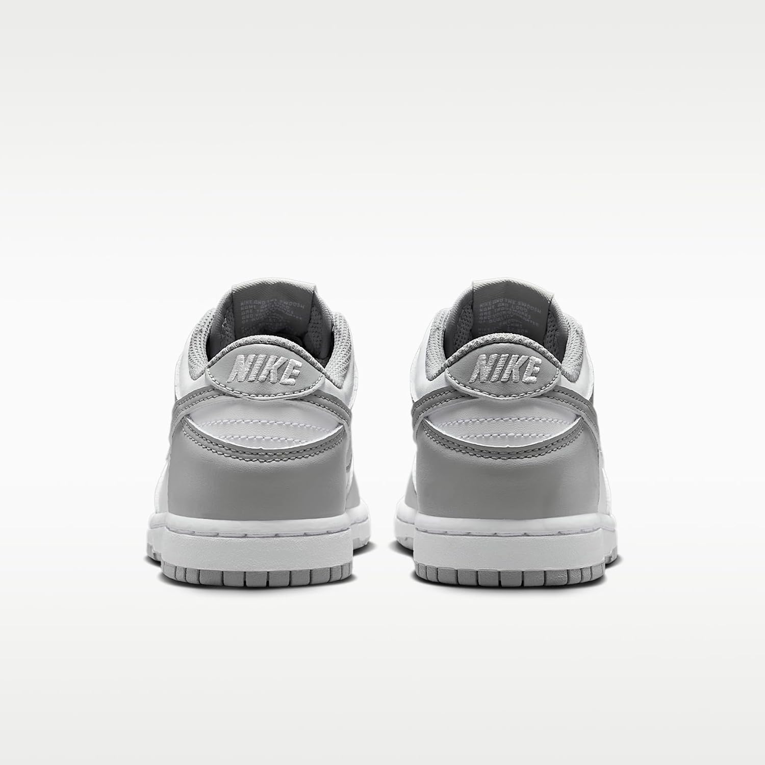 Nike Dunk Low Little Kids' Shoes (White/White/Light Smoke Grey)