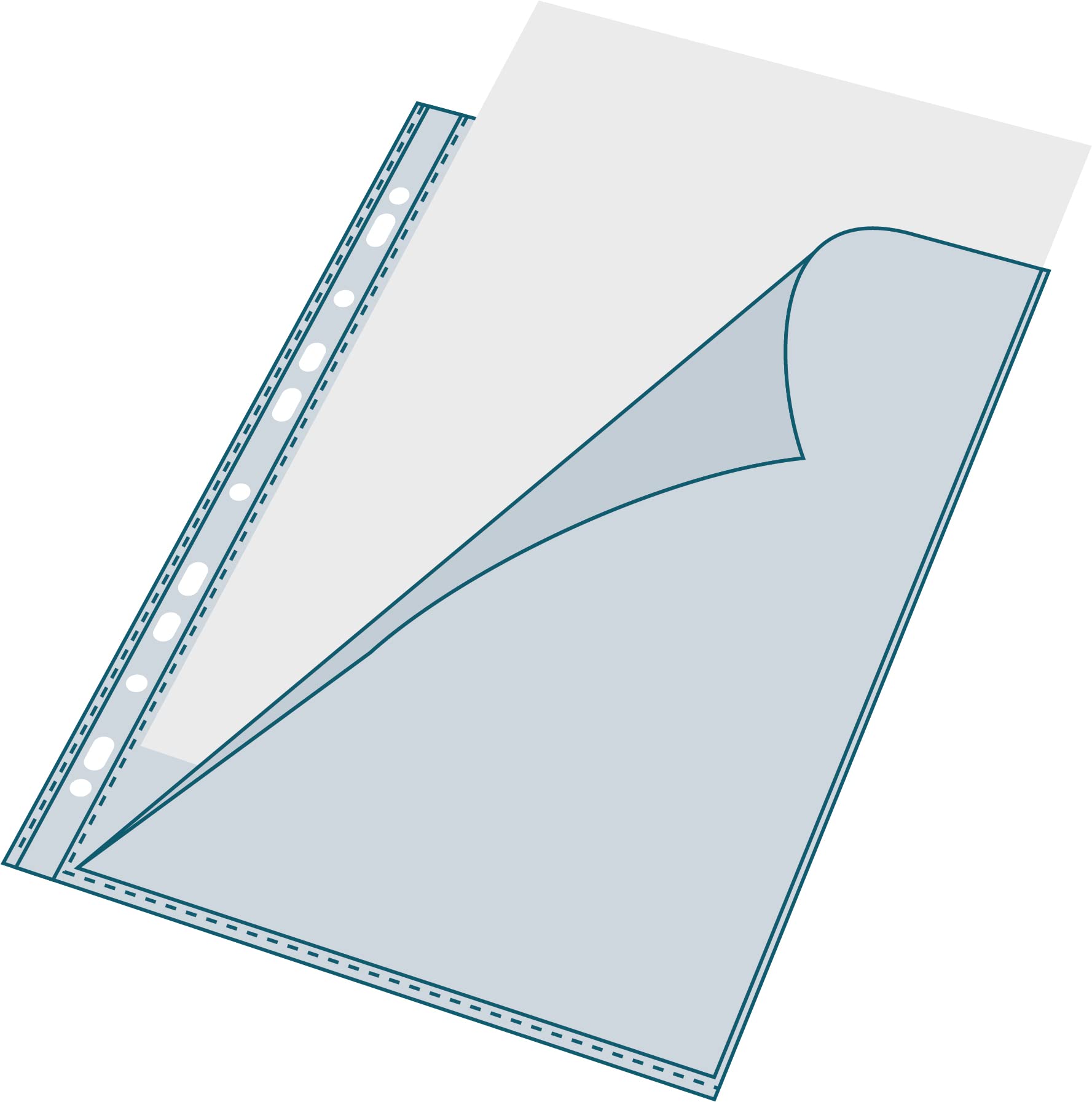 Exacompta Carton De 10 Sachets De 10 Pochettes Perforées PP Lisse 6/100ème A4 Cristal