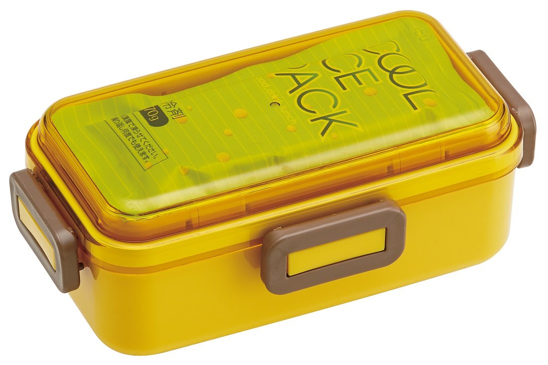 Lunch box 530ml Skater étanche jaune moutarde à couvercle dôme