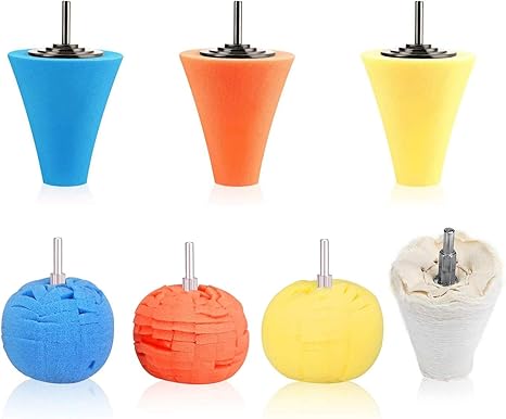 Amazon Spta 7個 アルミホイール磨きバフ 車のホイールバフパッド 3個 コーンスポンジパッド 3個 ボールハブ研磨ホイール 1個 フェルトウールバフホイール 6mm軸 きのこ 円錐 円筒 台形 研磨バフ セット 車輪 金属 ジュエリー セラミックス 鏡面 垢取り Amazon Spta 7個 アルミホイール磨きバフ 車のホイールバフパッド 3個 コーンスポンジパッド 3個 ボールハブ研磨ホイール 1個 フェルトウールバフホイール 6mm軸 きのこ 円錐 円筒 台形 研磨バフ セット 車輪 金属 ジュエリー セラミックス 鏡面 垢取り