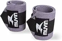 Munhequeira Elástica Curta para Levantamento de Peso Muvin - Musculação - Exercício Funcional - Ideal para Pulsos Menores - Fecho de Contato Ajustável - Alça para Dedão Integrada - Com Elástico Látex