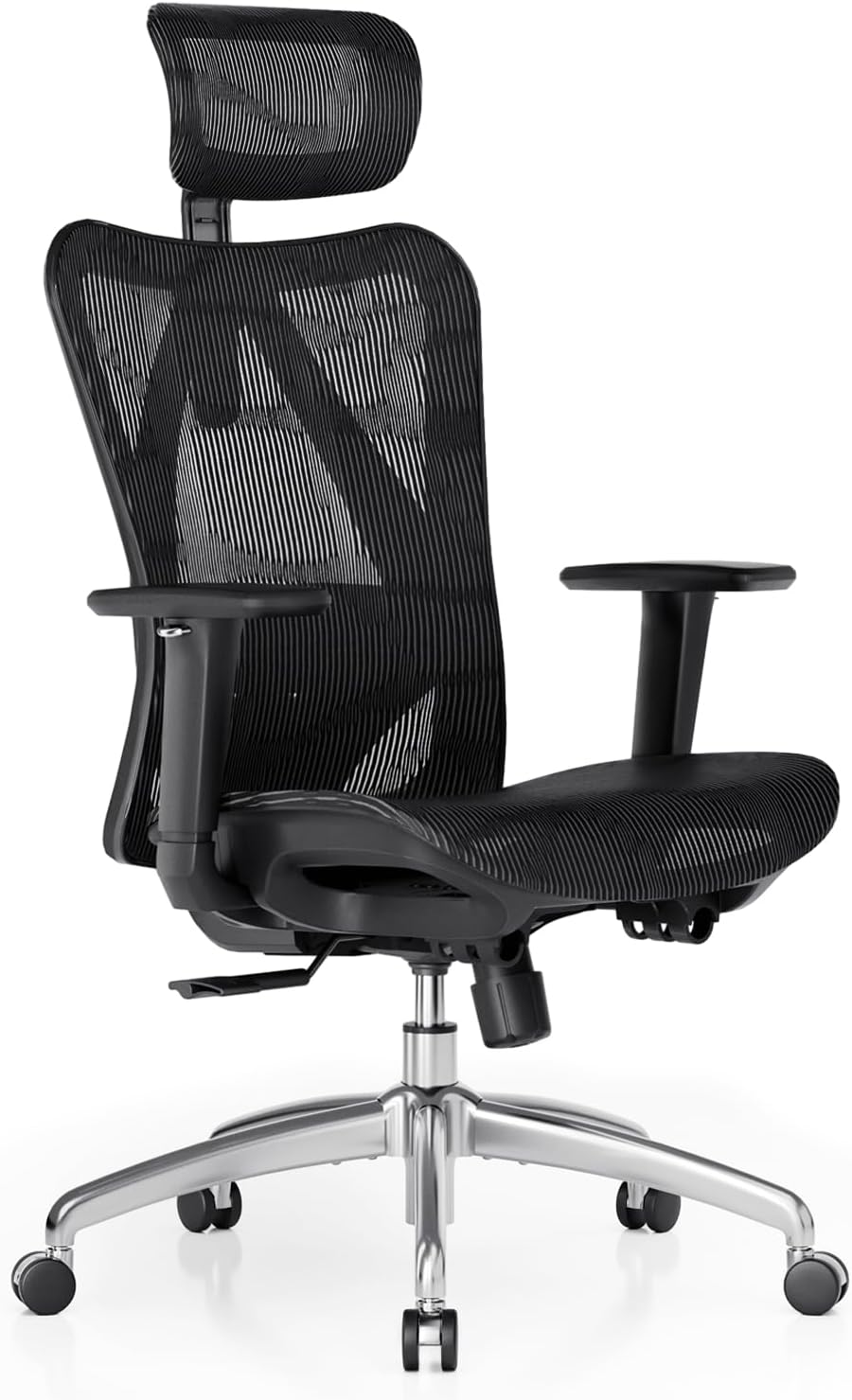 M57 Gaming Ergonomic Office Chair, Computer Chair Desk Chair High Back Chair Breathable, Skin-Friendly Mesh Chair Adjustable 3D Armrest and Lumbar Support Black