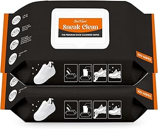 Aro Kleen Premium Sneakers &amp; Shoe Cleaner Wipes | Pack of 100 Wipes | Dirt &amp; Stains Remover | Shoe Cleaning Wipes | Instan...