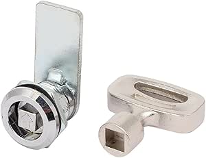 uxcell Cabinet Drawer Cylinder Security Panel Cam Lock Silver Tone W ...