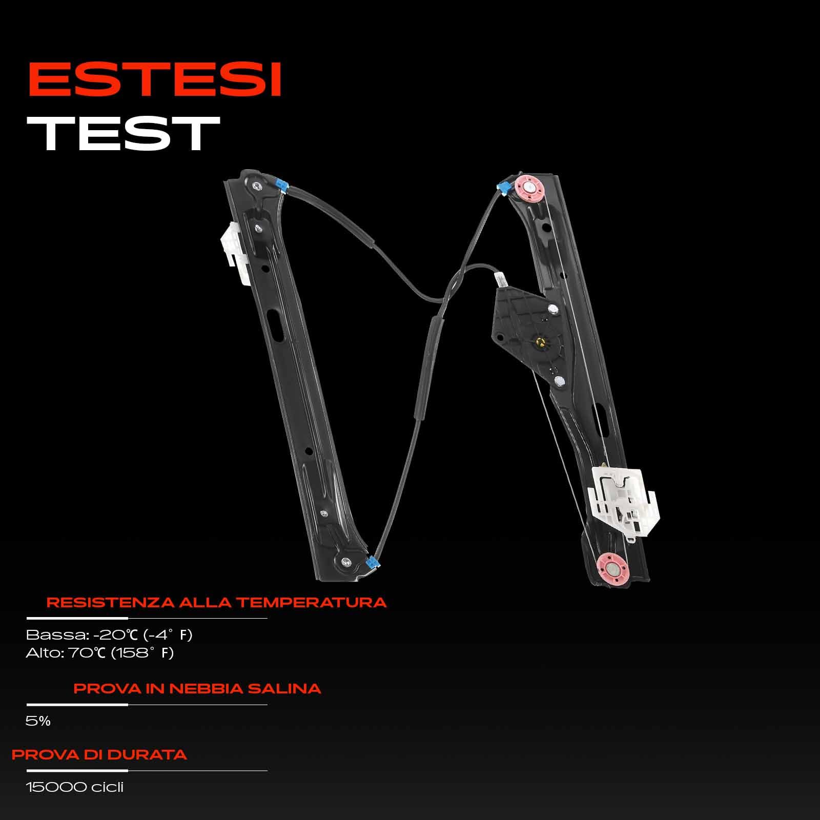 Frankberg Alzacristallo elettrico senza motore 4/5 porte anteriore destro
