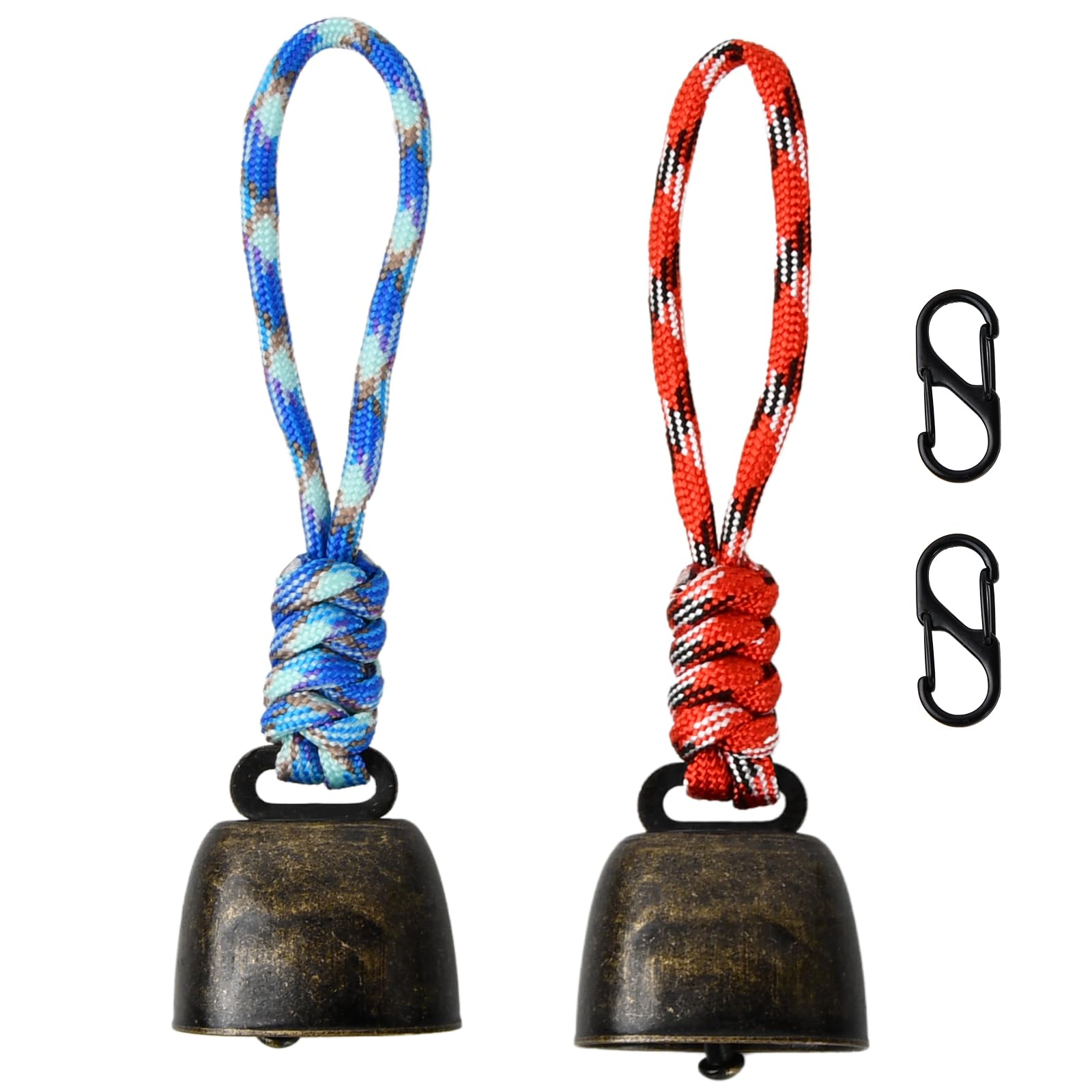 Grelots Vintage En Bronze - Lot De 4 Clochettes Anti-Ours, Anti-Perte - Pour Randonnée, Sac à Dos, Animaux