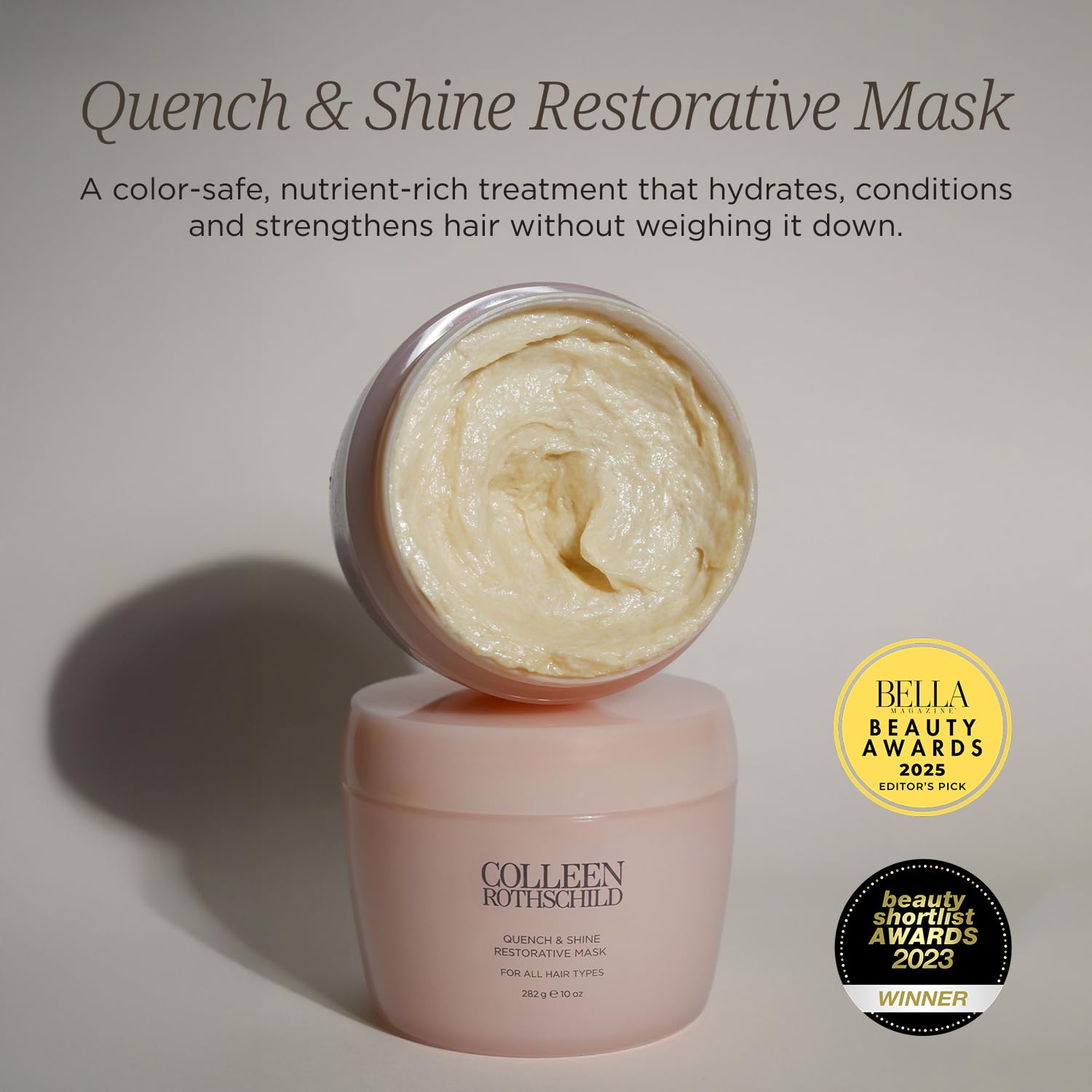 COLLEEN ROTHSCHILD Quench & Shine Restorative Hair Mask, 10 fl oz