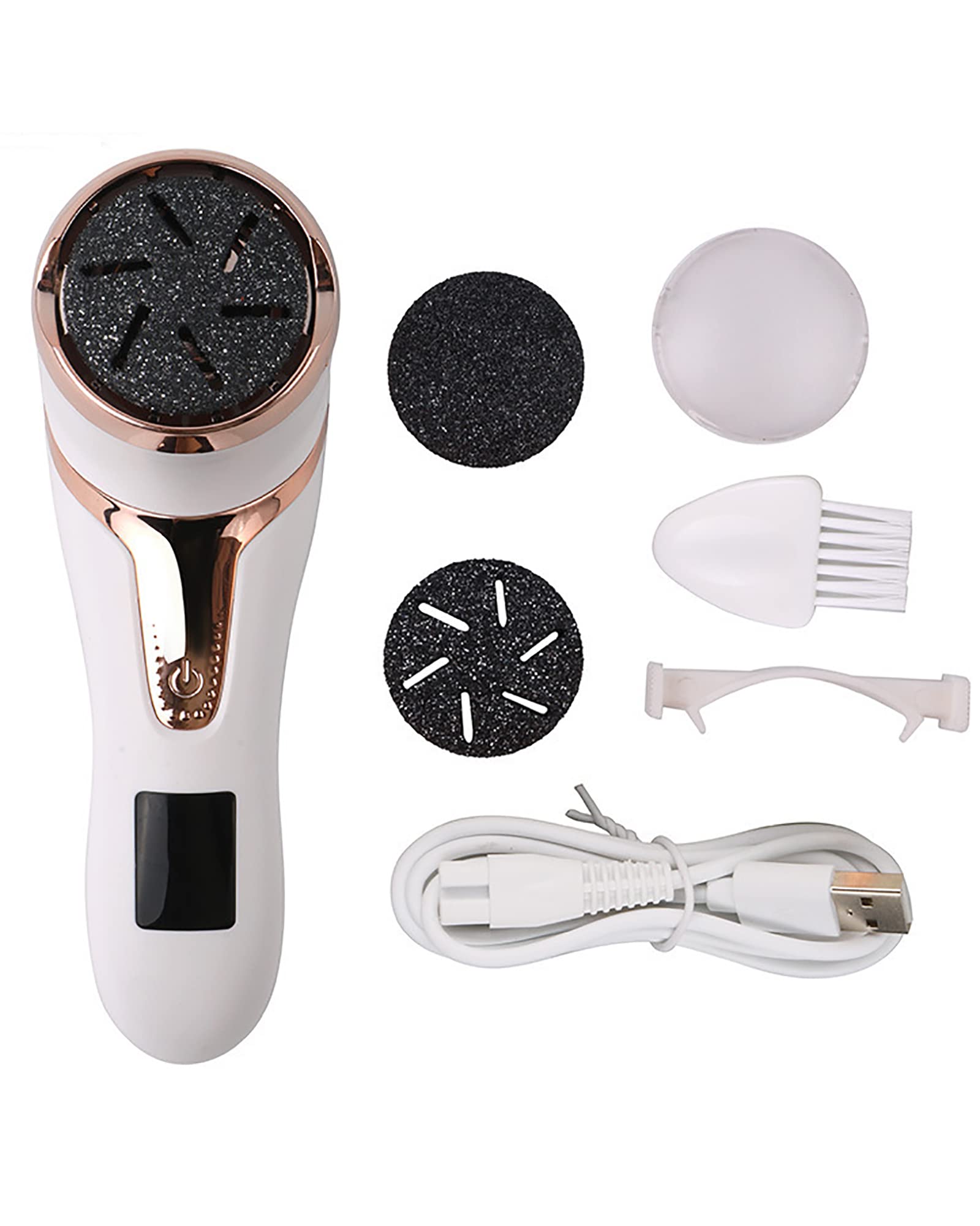 Przenośny elektryczny pilnik do stóp Foot Callus Remover próżniowa szlifierka do stóp Profesjonalne narzędzia do pedicure z 3 rolkami i 2 prędkościami