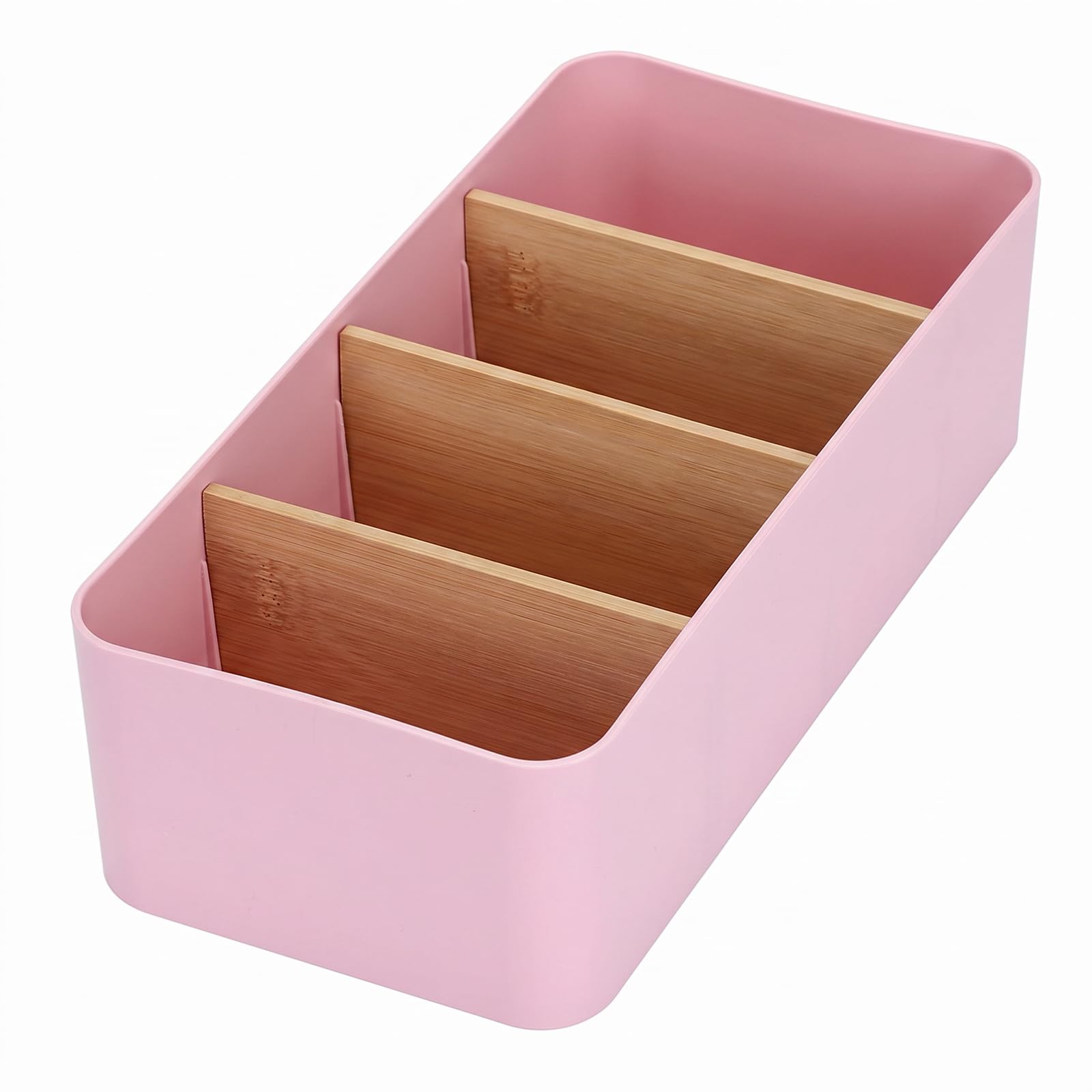 OGANAZI Plastic Seasoning Packet Organiser with 4 Compartments, Pink
