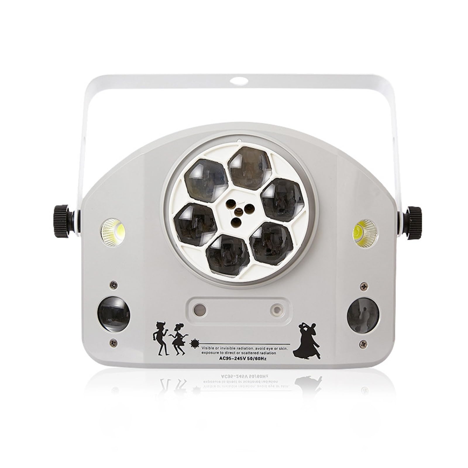 EDEDE Strobo Discoteca, 4 in 1 LED GOBO Strobe Bee Eye Patterns Project Stage Lighting Effect DJ Disco Party Dance Holiday Wedding Light per Feste da Ballo DJ di Compleanno Karaoke