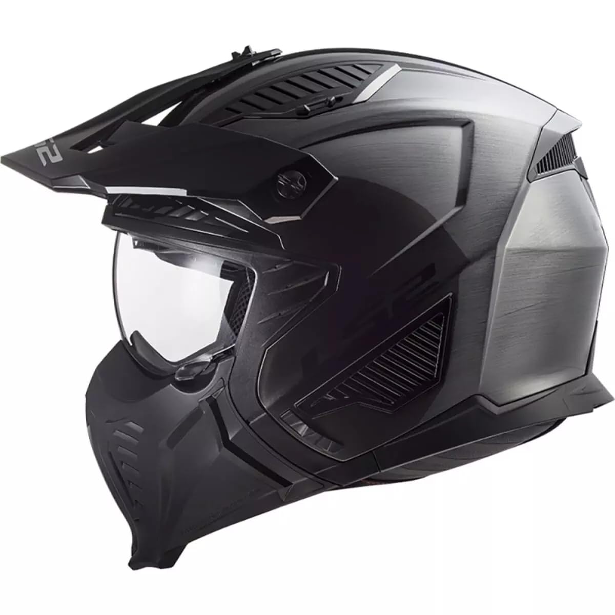 LS2, Casco jet modular moto DRIFTER Jeans titanium 2206, XL