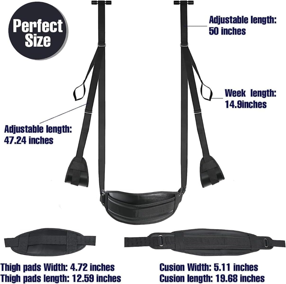 𝙎𝙚̣𝙭 𝙏σ𝙮𝙨 Altalena Premium Per Porta Interna In Tripla Pelle, Giocattoli Per Lo Svolgimento, Attrezzature Per Esercizi, Regali Per Uomini E Donne