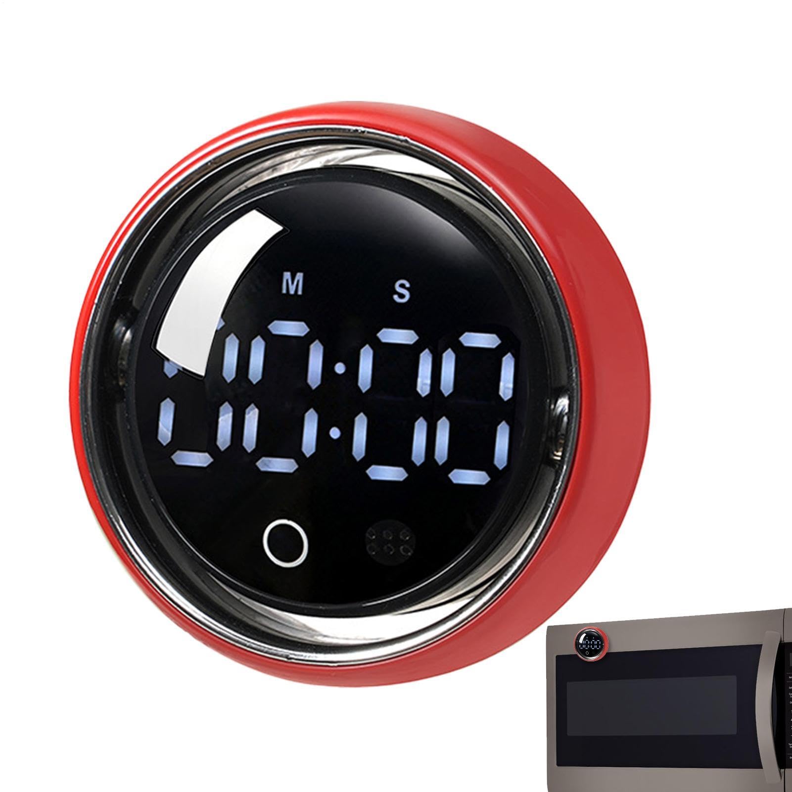 Temporizador de cocina digital con pantalla inteligente de voz y botón giratorio magnético