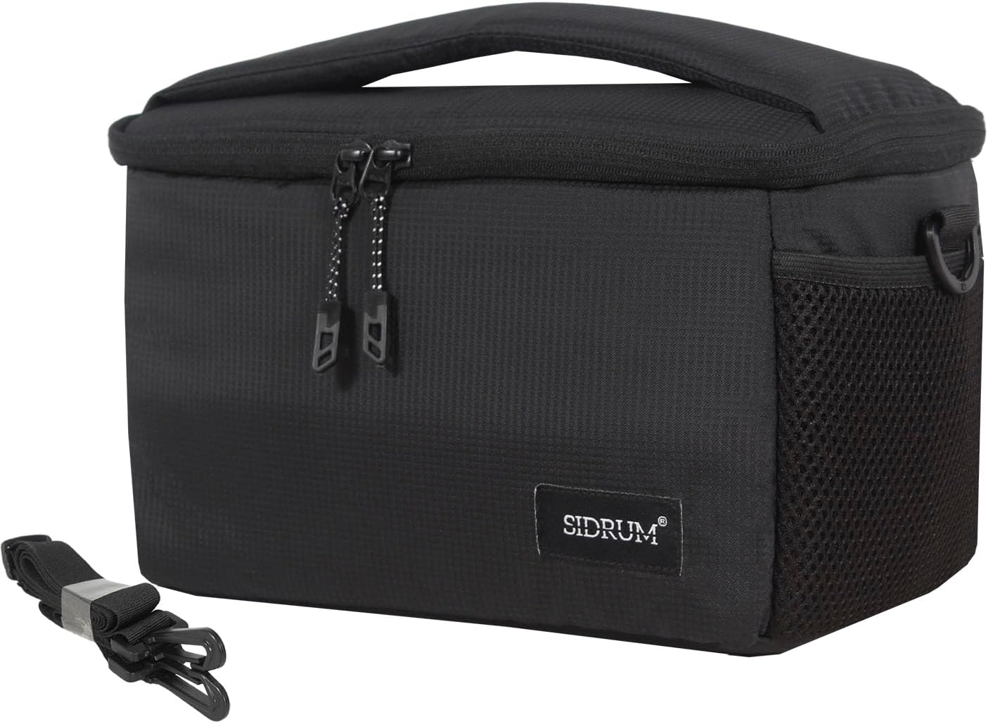Polyester Wf-11 Portable Camera Bag | Dslr Case With Adjustable Shoulder Strap | For Canon, Nikon & Other Dslr Cameras - Water Resistant, Anti-Shock (Black)