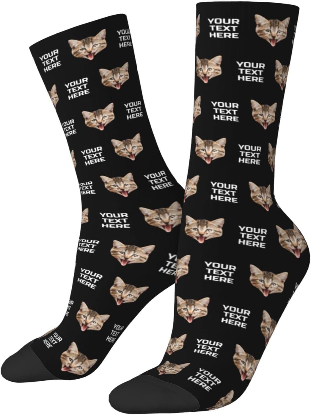 Custom Face Socks With Photo - Personalized Unisex Funny Crew Socks Gifts For Men And Women