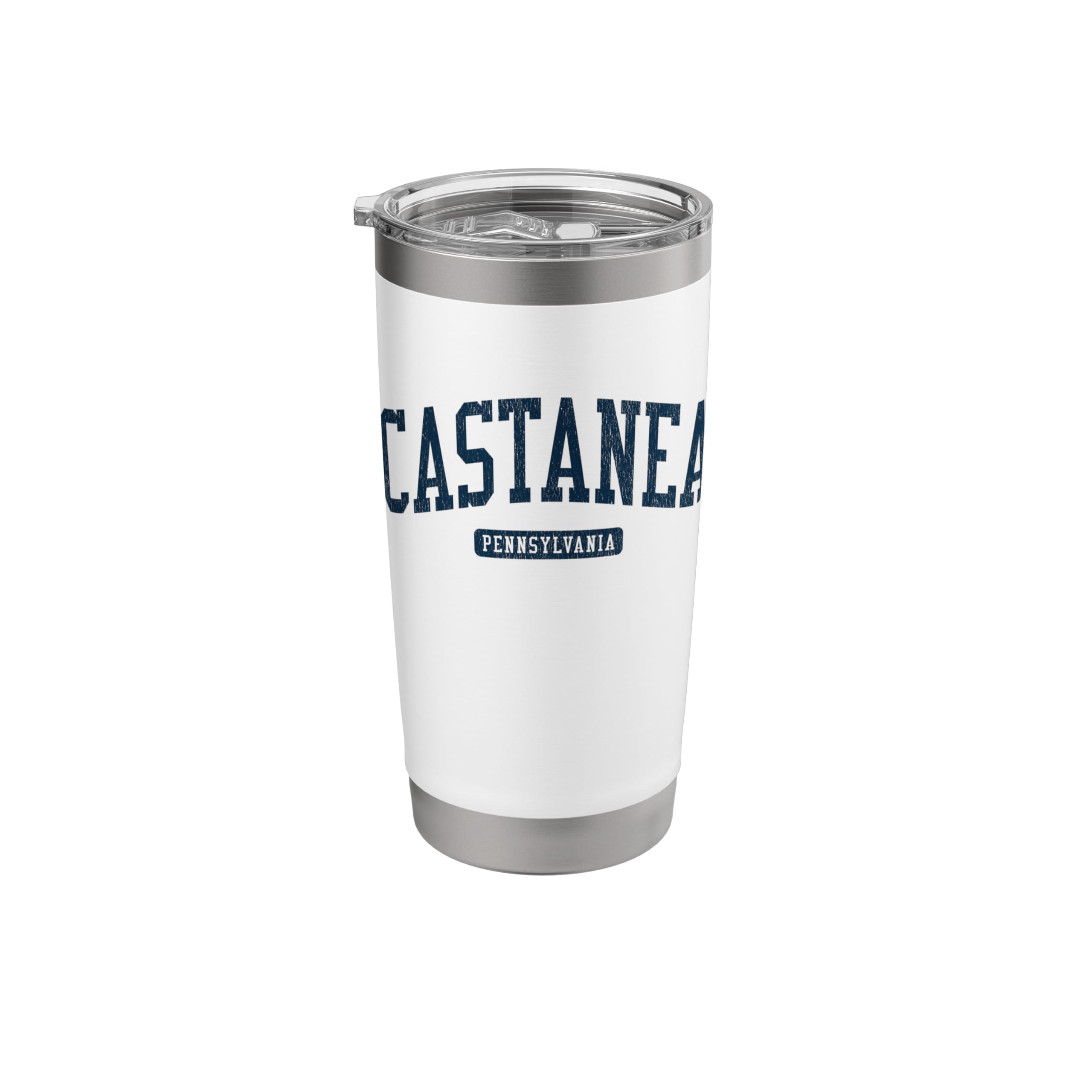 Castanea Pennsylvania PA College University Style Blue Stainless Steel Insulated Tumbler
