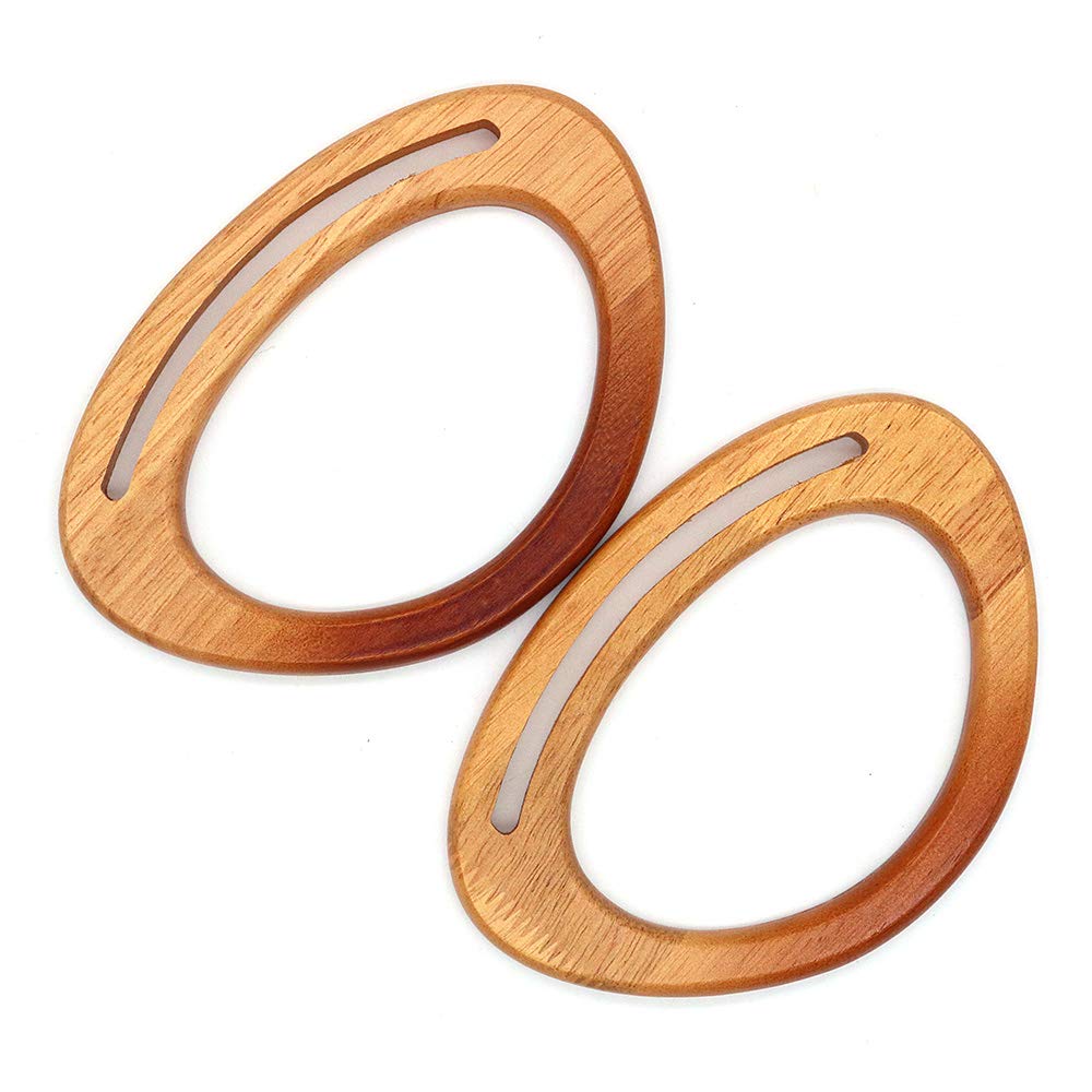 POFET 2Pcs Manico decorativo sfumato a forma di D Manici sagomati in legno per borse fatte a mano Maniglie per borse Strumento di sostituzione Accessorio fatto a mano fai-da-te - Colore legno POFET 2Pcs Manico decorativo sfumato a forma di D Manici sagomati in legno per borse fatte a mano Maniglie per borse Strumento di sostituzione Accessorio fatto a mano fai-da-te - Colore legno