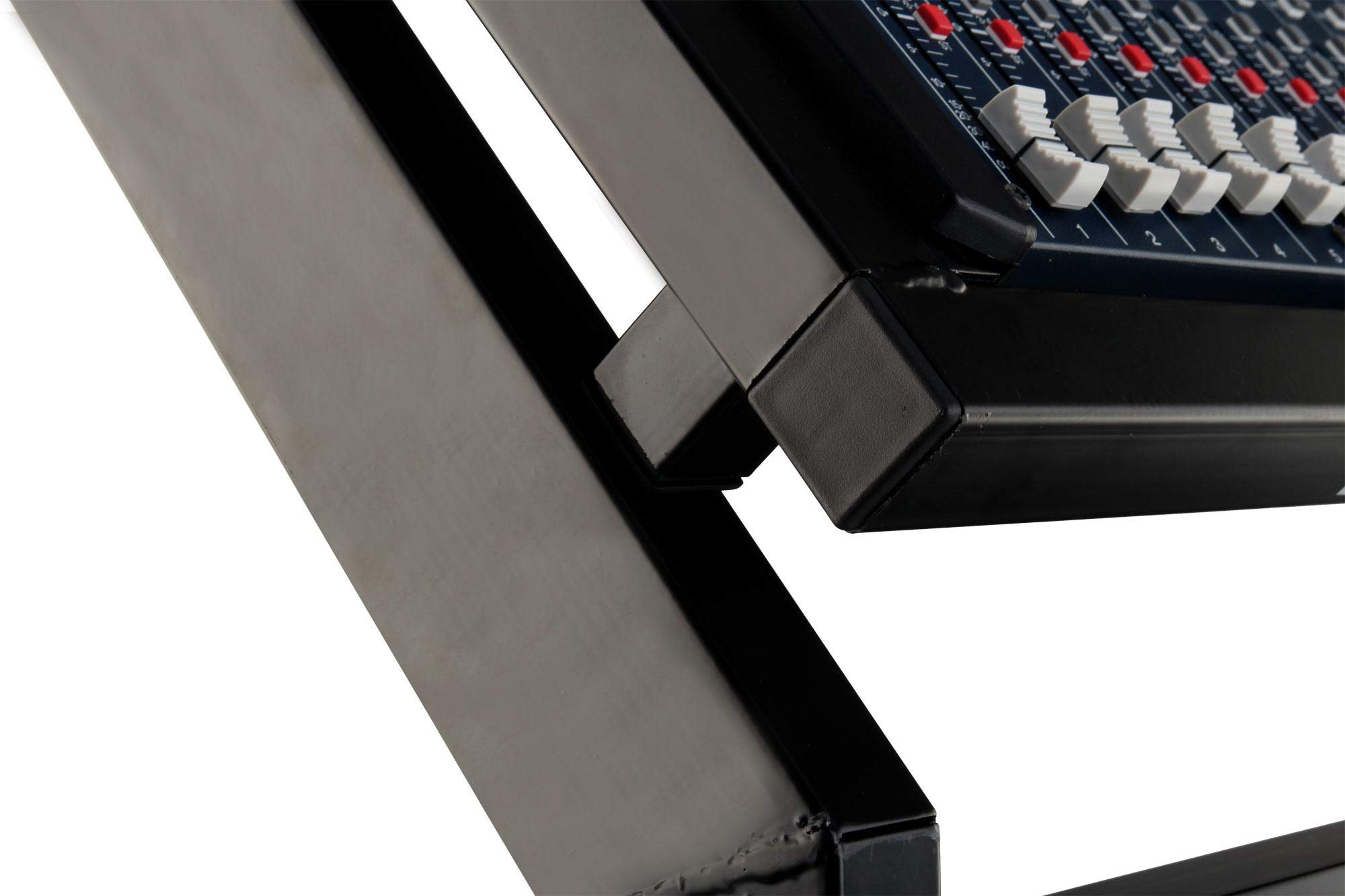 Pronomic MXS-600 carrello rack mobile con 21 unità di altezza e ruote (carrello per apparecchi 19", 12+9HE, telaio inclinabile) Nero