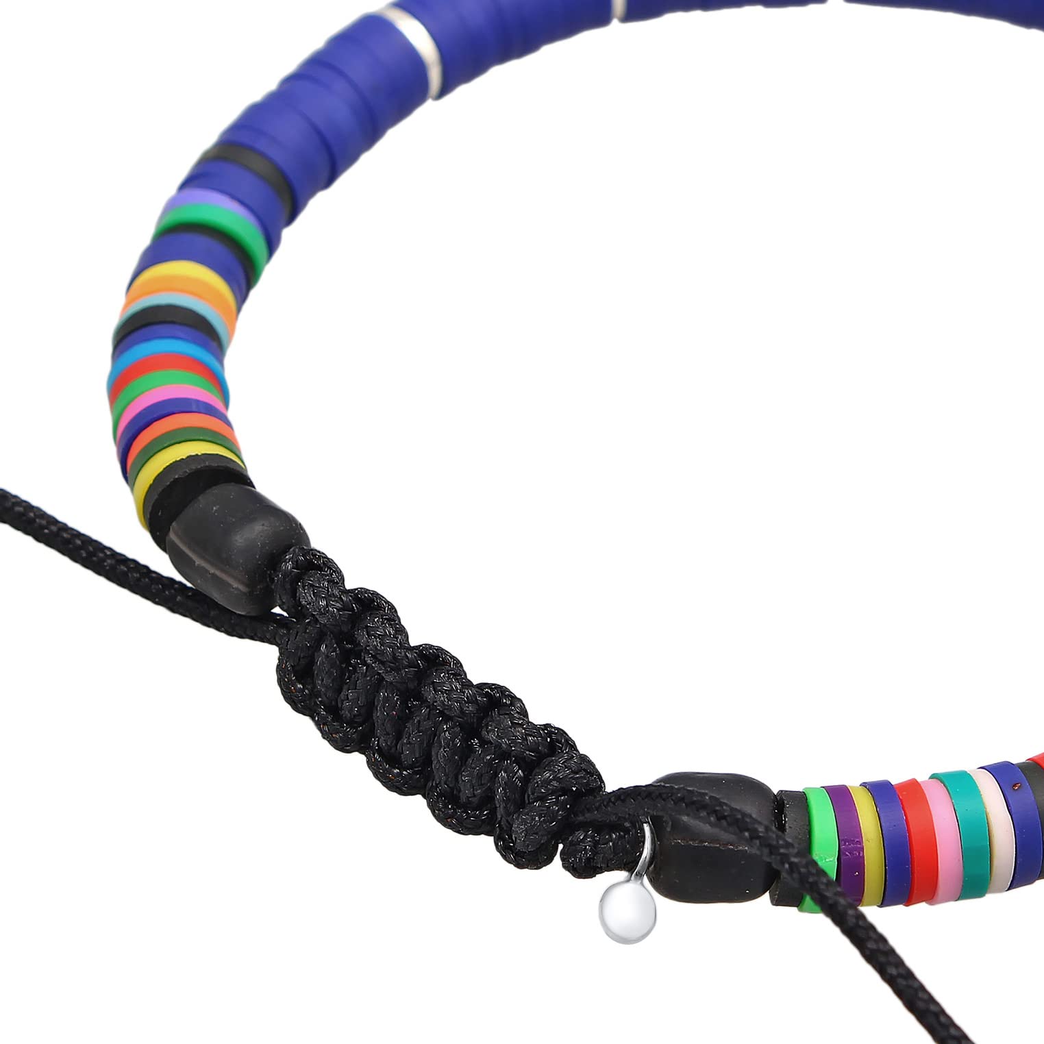 Kuzzoi Buddha Herren Armband aus Heishi undGlas Perlen