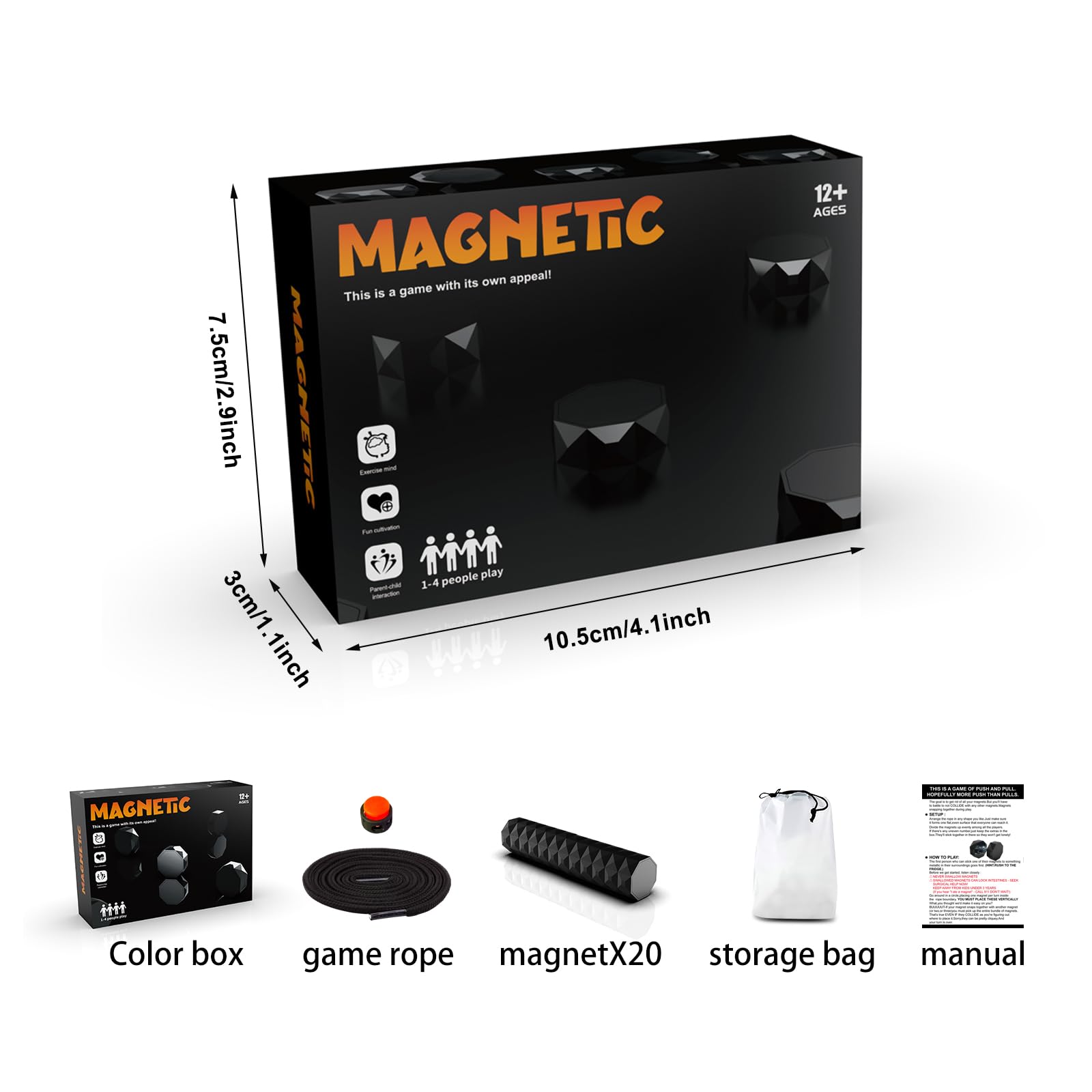Taejom Magnetic Chess Game,Magnetic Game With String,20 Pieces Chess Set,Educational Games,Logic Training Board Game,Party Games,Christmas Games for Families - Image 2