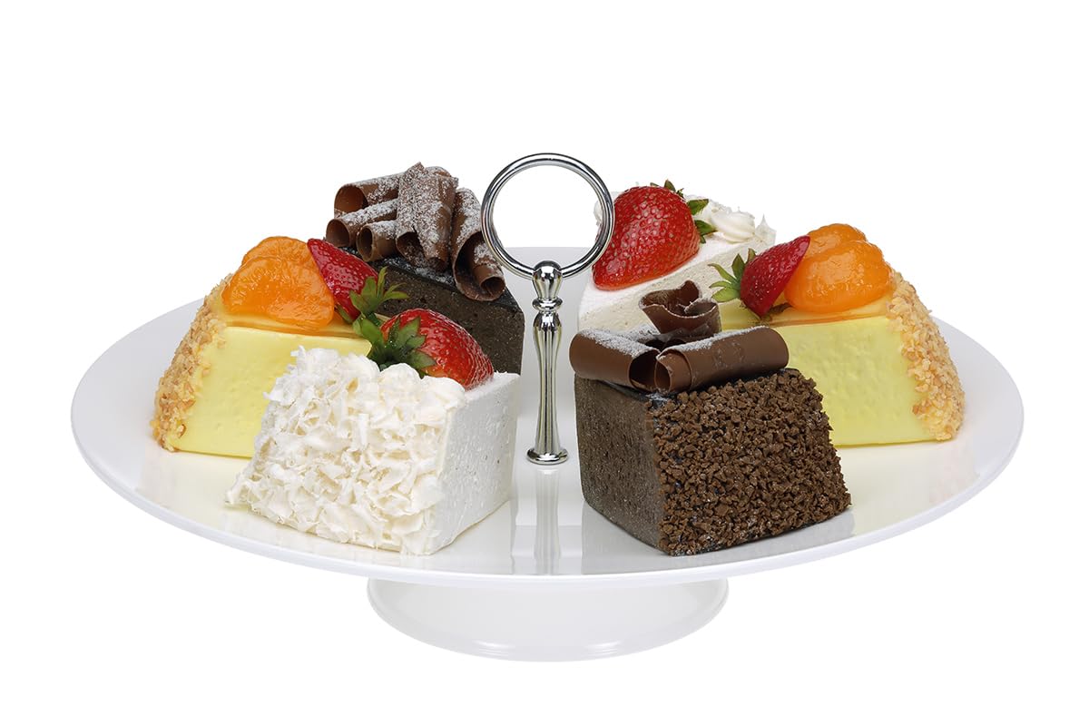 Gastronomi Teşhir Tepsisi Ayaklı Yuvarlak35 Cm PC
