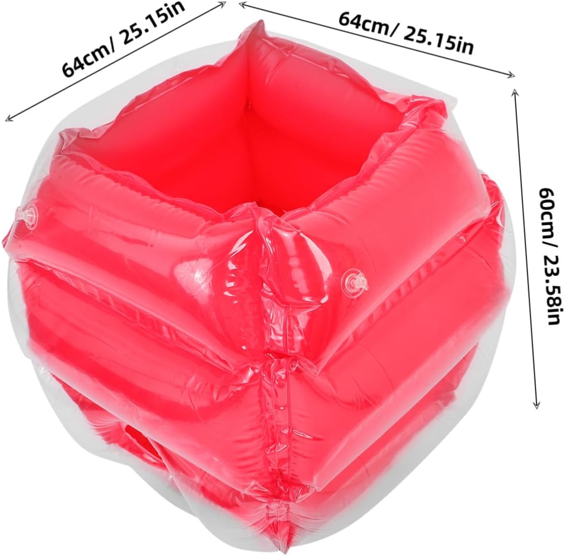 TOYANDONA Inflatable PVC Bumper Outdoor Fun Collision Toy for Boys and Girls Engaging for Parties and Backyard Games Promotes Physical Activity Safe and Red