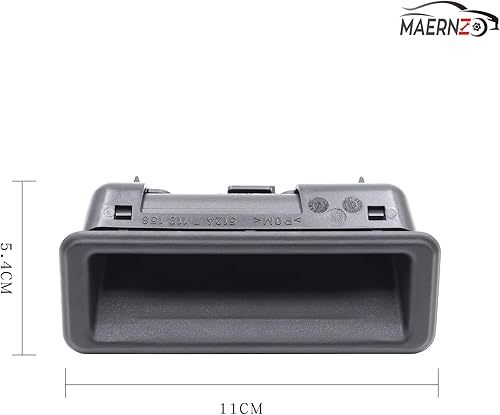 Miniatura 5 de Interruptor de liberación de mango de maletero compatible con BMW 1, 3, 5, series X6, X5, X1, E60, E90, E91, E92, E93, E70, E71, reemplazo, #