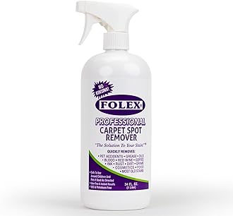 Professional Carpet Cleaner Spray 34 oz, Spot Cleaner for Carpet and Upholstery, Pet Spot Remover