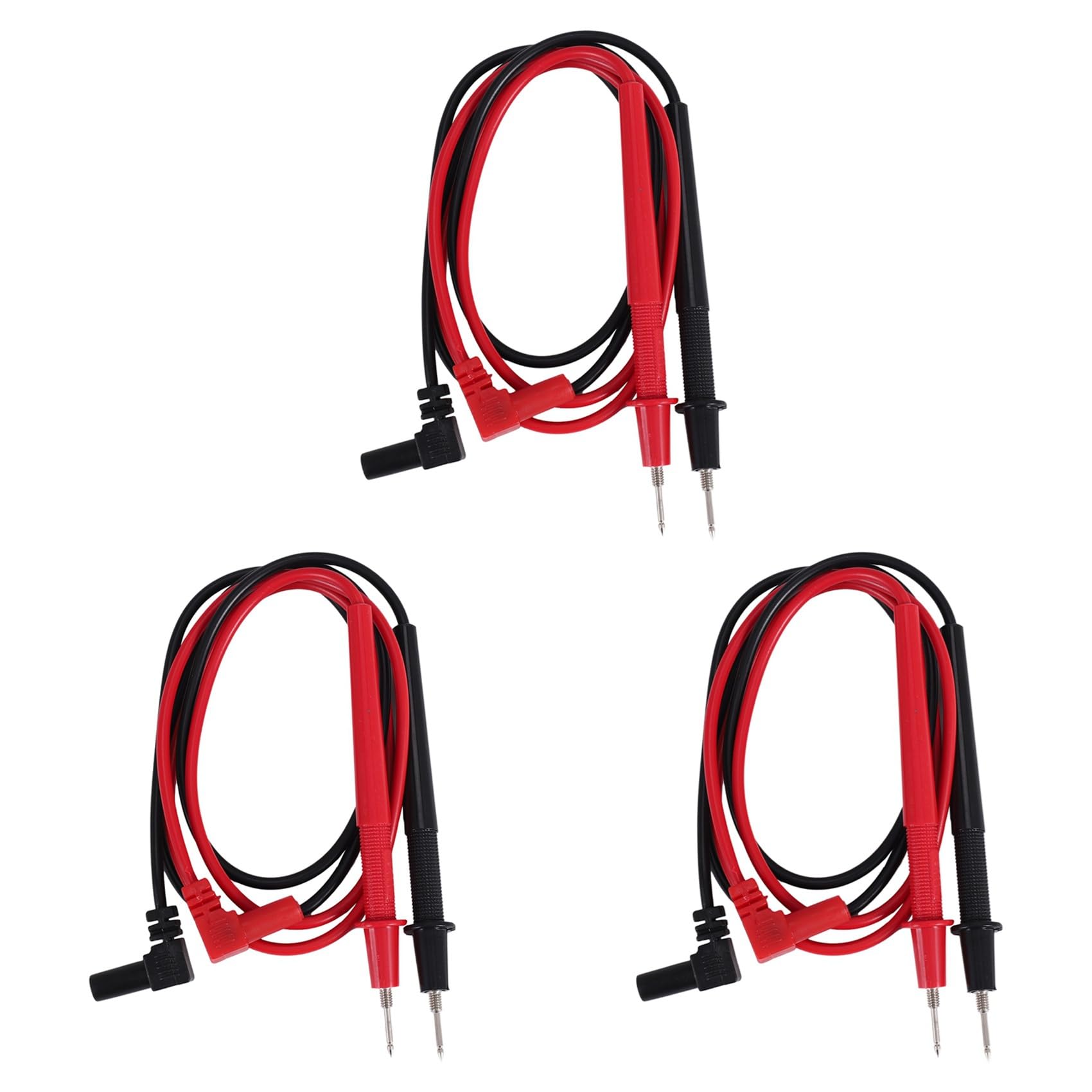 Jnchdghwa Black Red 6X 1000V Banana Plugs Detachable Tip Multimeter Probe Test Lead