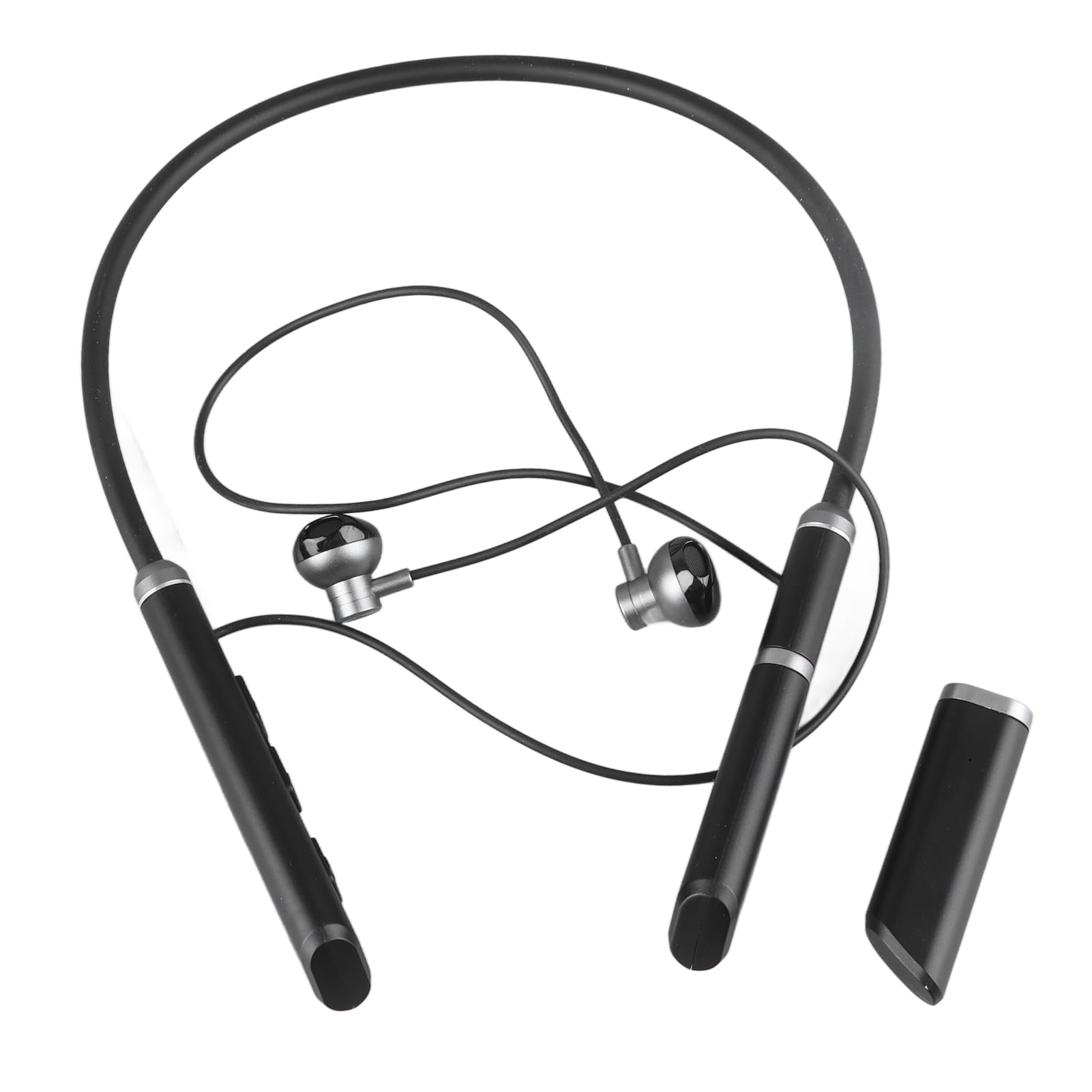 Bluetooth-Kopfhörer mit Nackenbügel, Geräuschunterdrückende In-Ear-Ohrhörer mit Magnetischem Nackenbügel und Atmungsaktivem Umgebungslicht, wasserdichte, Schweißfeste, Kabellose