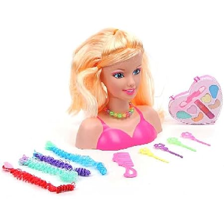 Luxma Schminkkopf Frisierkopf Madchen Frisurenkopf Zubehor Kopf Puppe Puppenkopf Model Amazon De Spielzeug