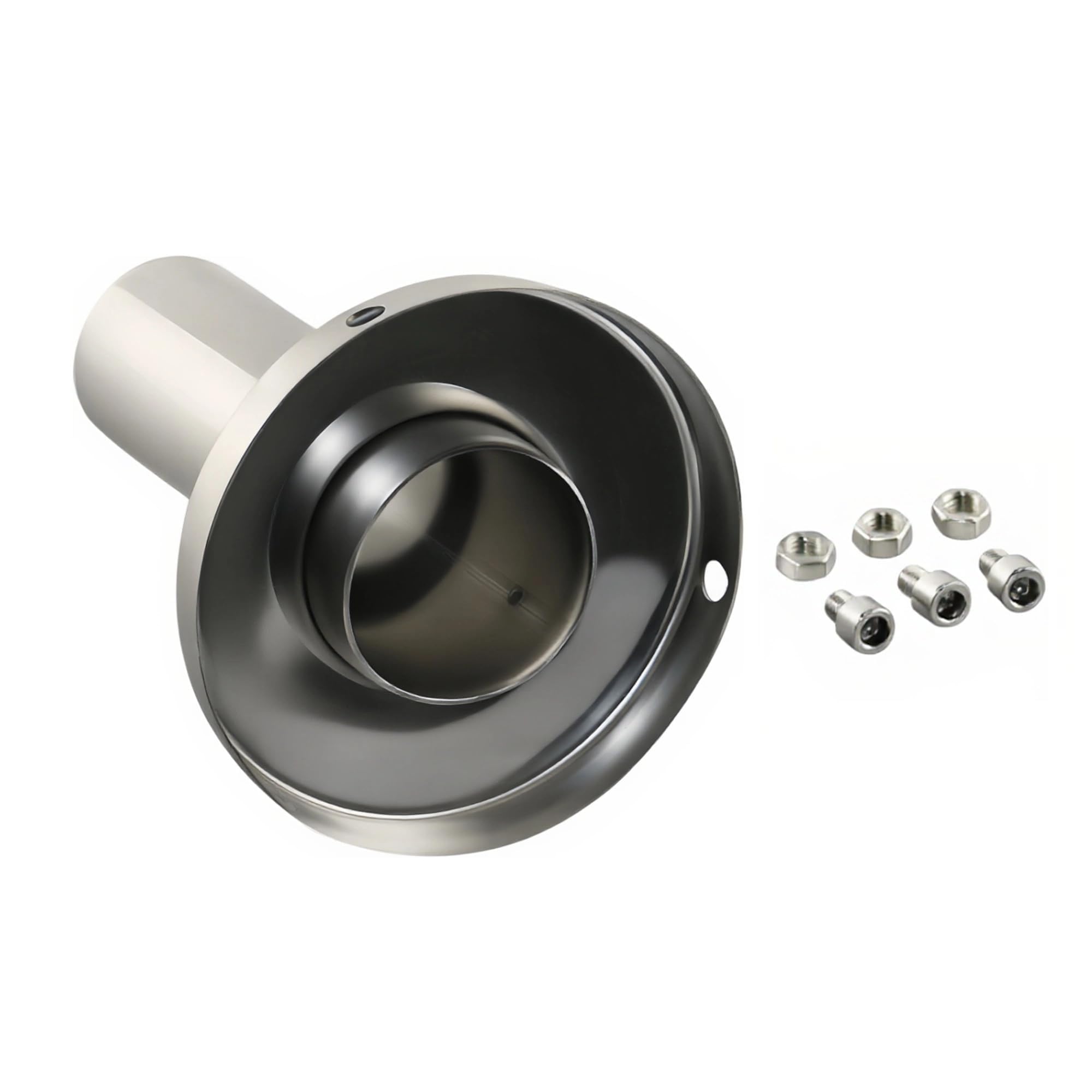 Photo 1 of MGSTORM 4 Inch Exhaust Muffler Tip, Universal Removable Silencer for Car SUV Truck, 102mm Stainless Steel Round Exhaust Tip