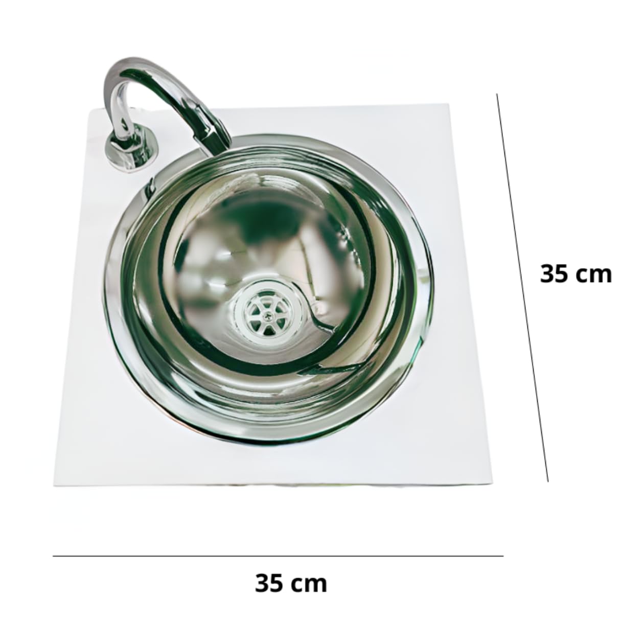 Express Water Luxury Lite Plus, Lavandino Lavabo Lavello, Portatile Autonomo Trasportabile, con Serbatoio d'Acqua, in Acciaio Inox, con Comando a Pedale, Certificato per ASL, incluso Kit Acqua Calda