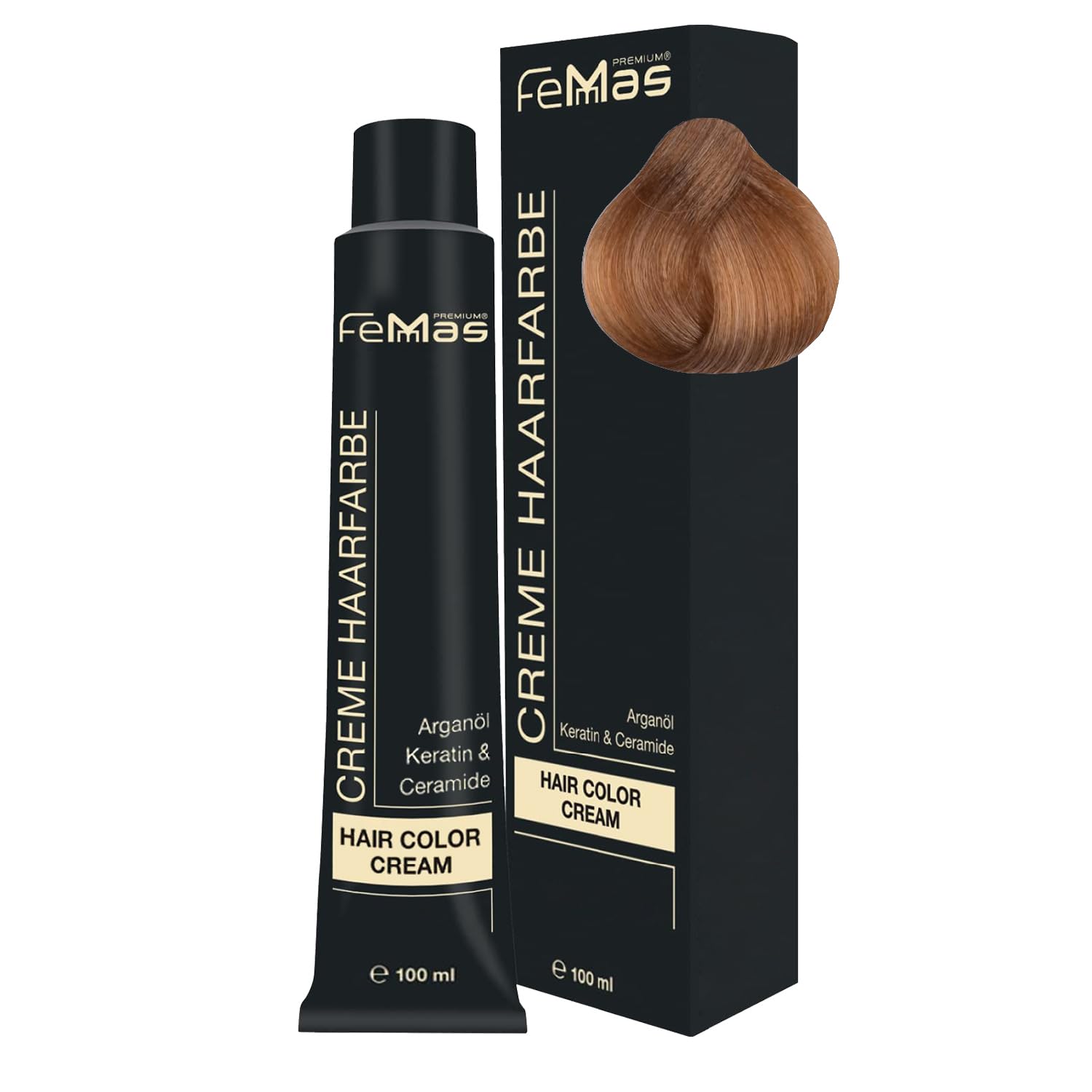 FemMas Light Blonde Intense Chocolate 9.99 I Cream Hair Dye with Argan Oil, Keratin and Ceramides, Permanent Hair Color or Dye for Results of