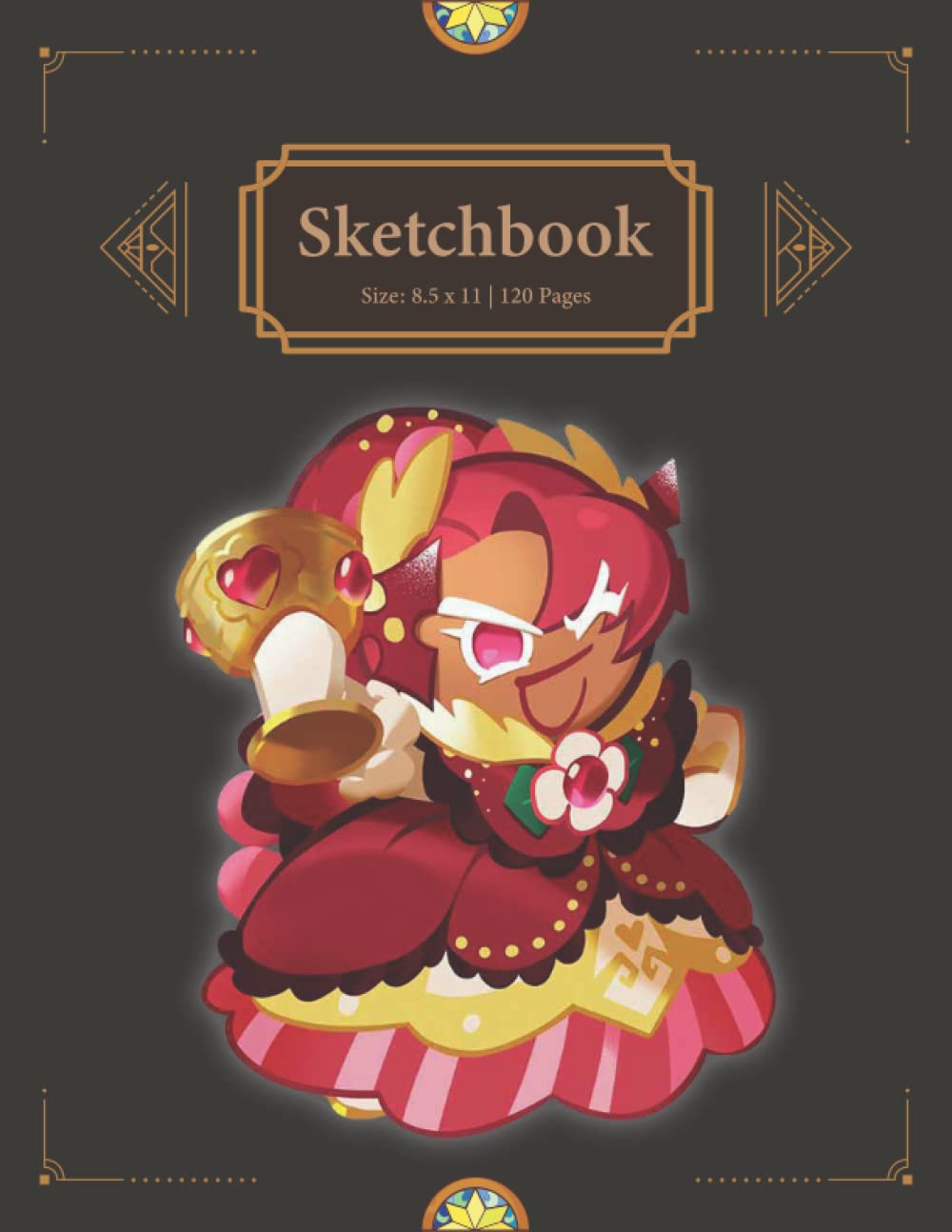 Hollyberry Cookie - Sketchbook: All cookies in cookie run kingdom | Hollyberry CRK - Best Cookies in Cookie Run Kingdom | Large 8.5 x 11 Inches 120 ... | Sketch Book for drawing and sketching