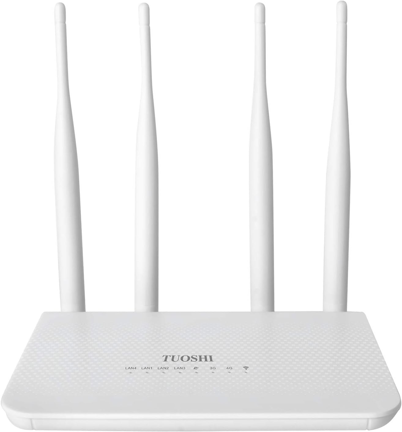 N300 WiFi Unlocked 4G LTE Modem Router with SIM Card Slot, 300Mbps WiFi, LTE Cat4, EC25-AF Qualcomm Chipset, 5dBi High Gain Antennas, Plug and Play, LT15F