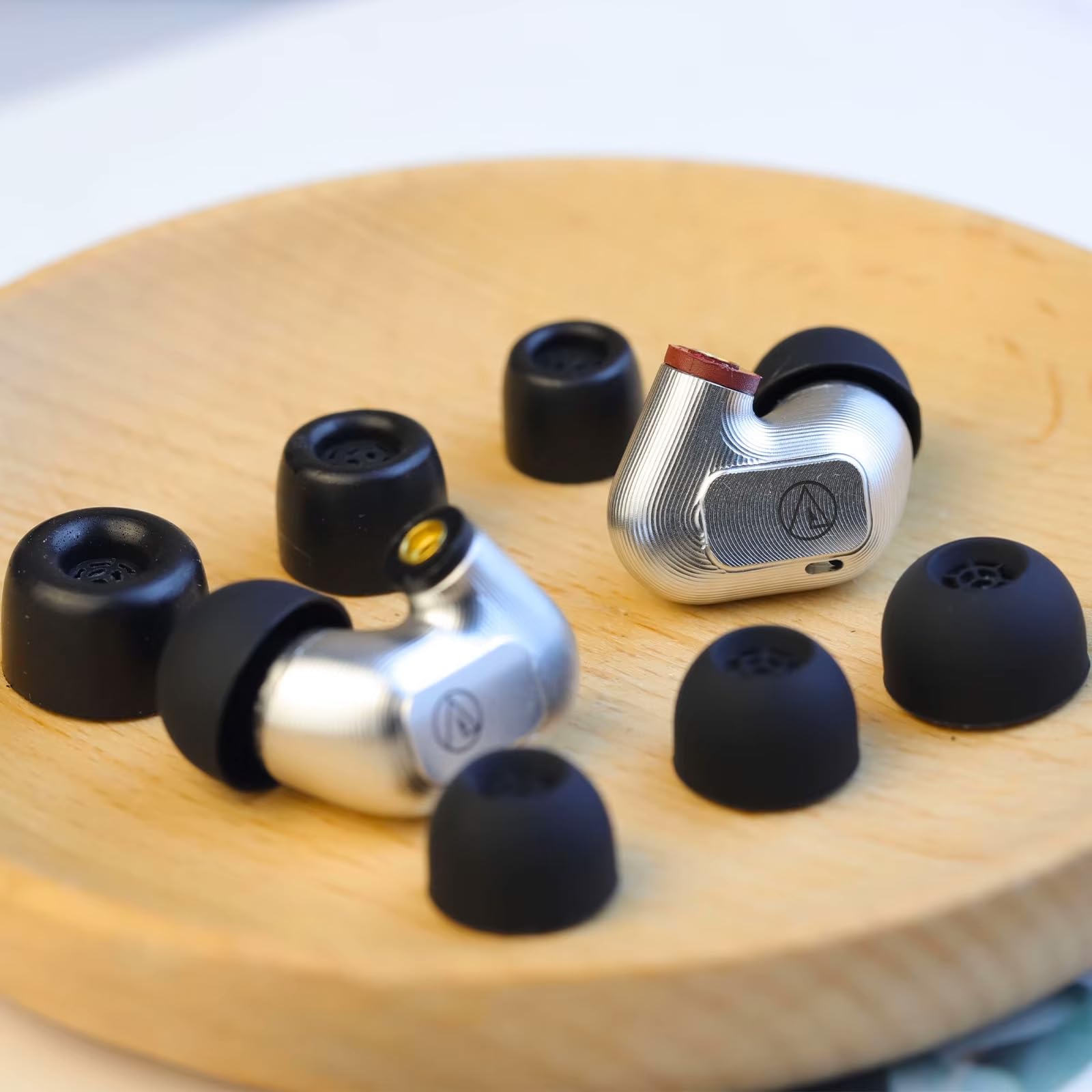 OKCSC Bouchons d'oreille en mousse à mémoire de forme en silicone pour écouteurs Sennheiser IE900, IE200, IE300, IE600, IE400