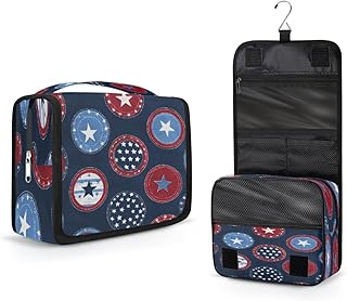 Portable Travel Makeup Bag with Hanging Hook,...