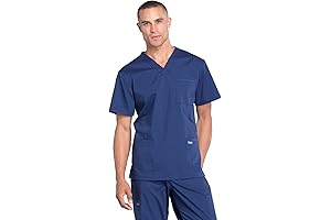 Cherokee Uniforms WW695 Men's Workwear V-Neck Four-Pocket Scrub Top