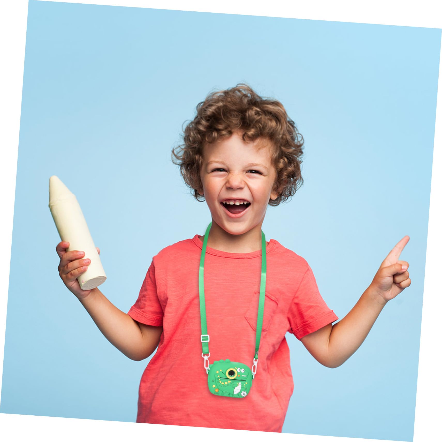 Cámara Digital para Niños Verde con Doble Lente y Vídeo HD