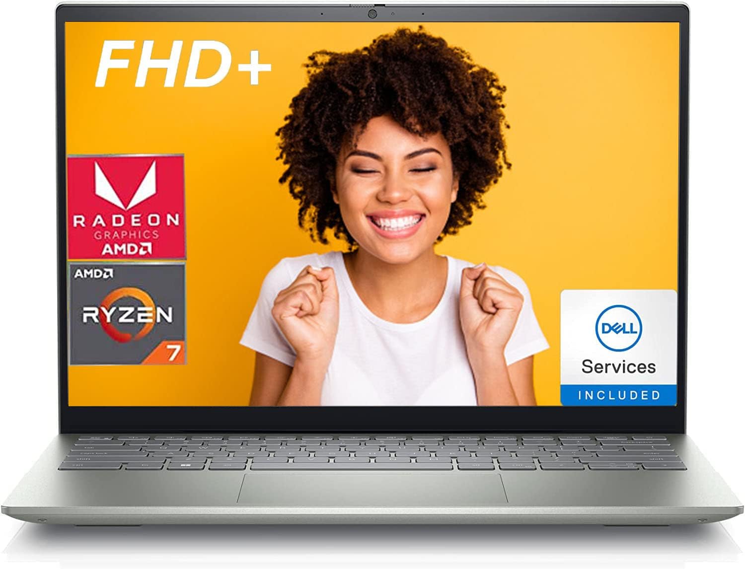Dell2023 Inspiron 14 Laptop, 14" FHD(1920 x 1200) Display, AMD Ryzen 7 5825U, 32GB RAM, 1TB SSD, AMD Radeon Graphics, Wi-Fi 6, Bluetooth, Window 11 Pro, Pebble Green