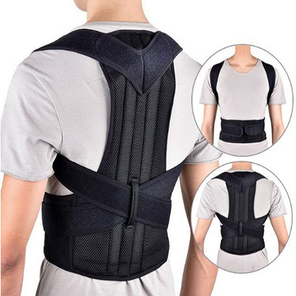 Wsparcie Back Brace Korektor postawy Regulowany pas podtrzymujący poprawia postawę i zapewnia pełne podparcie lędźwi w bólu dolnej i górnej części pleców dla mężczyzn i kobiet (XS)