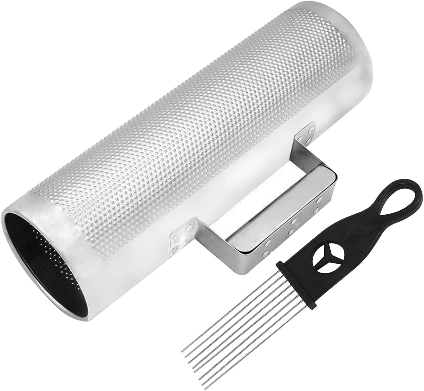 Aluminum Percussion Guiro Shaker, Musical Instrument for Children Early Education, Durable Metal Guiro with Scraping Brush, Lightweight Handle Design for Solo Performance and Ensem