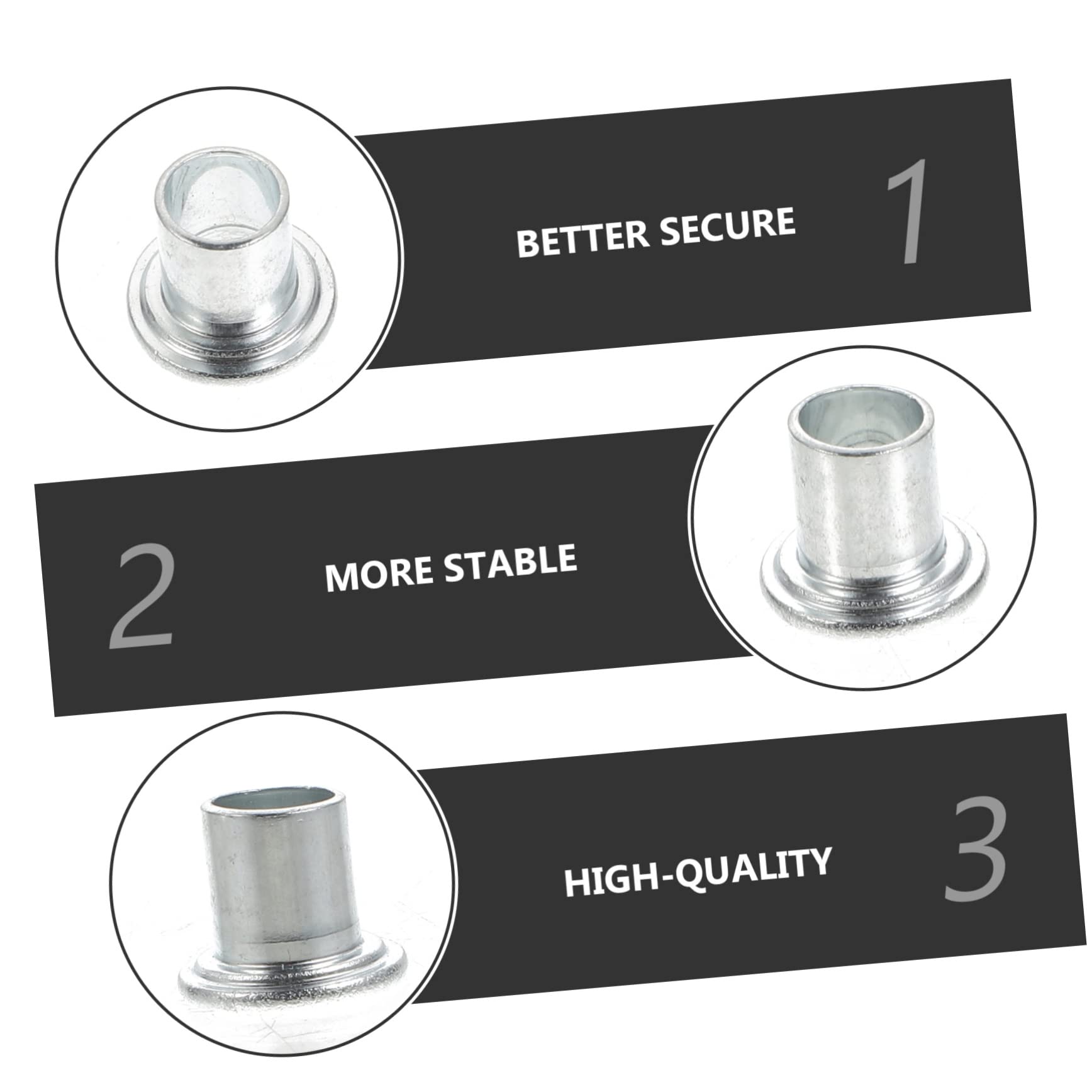 WOONEKY Skate Wheel Bearing Spacer Kit 50pcs Stainless Steel Side Plugs for Roller Inline Skates Maximize Stability