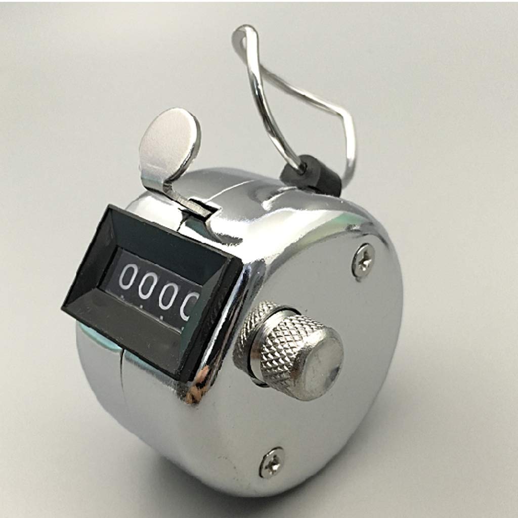 Contatore Manuale A 4 Cifre Argento - Perfetto Per Conteggi Sportivi O Di Lavoro - Foto 4