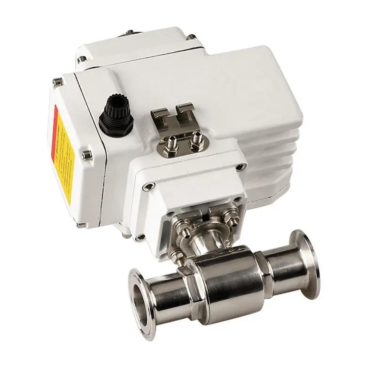 MXXDMOPD 25mm Sanitary Stainless Steel Quick Connect Electric Ball Valve 220V 110V 12V 24V Clamp Type Quick-fit Through Valves(12vdc)
